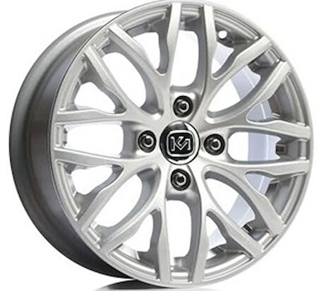 PEUGEOT UYUMLU JANT KM465 6.5X15 4X108 ET-20 65.1 SiLVER (4 ADET)