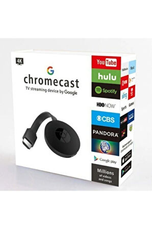 Chromecast Kablosuz Ekran Yansıtma 4k - Görüntü ve Ses Aktarıcı