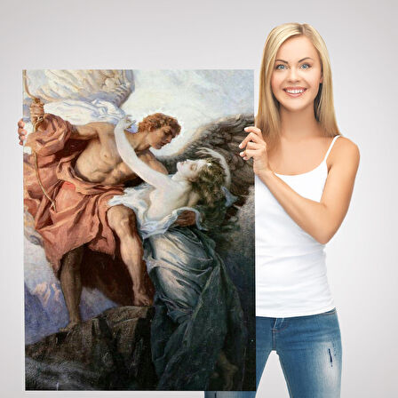 Gün Doğumu Yıldızı Herbert James Draper Dekoaratif Duvar Tablosu-6148