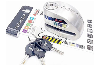 Armor 614MVA Paslanmaz Çeli̇k Alarmli Di̇sk Ki̇li̇di̇