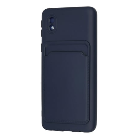 Samsung Galaxy A01 Core Kılıf Kelvin Kartvizitli Silikon - Lacivert