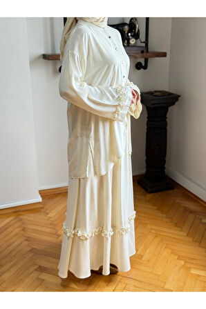 Belmando Oversize Alt Üst Takım 5092 ekru | FENDEL