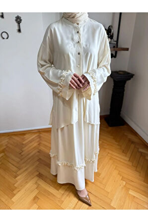 Belmando Oversize Alt Üst Takım 5092 ekru | FENDEL