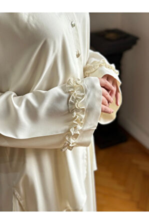 Belmando Oversize Alt Üst Takım 5092 ekru | FENDEL