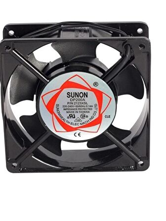 220V Fan 12cm Metal Demir Fan 120x120x38mm Kare Fan