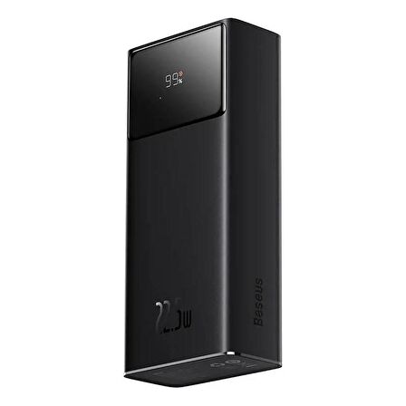 Baseus Super 22.5 W 30000 mAh Hızlı Şarj Powerbank Siyah 