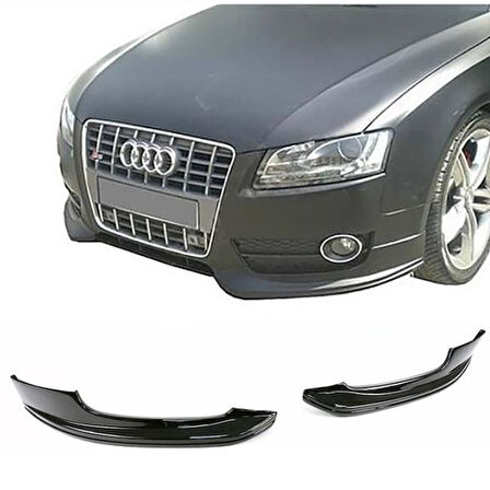 Audi A5 B8 Ön Tampon Flap Seti S Line Style Piona Black 2007 - 2011 abs plastik