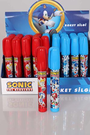 LİSANSLI SONIC MEKANİK ROKET SİLGİ 