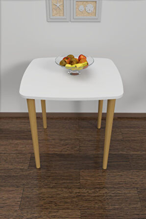 60x60 Cm Çalışma Bilgisayar Ofis Ders Yemek Masası Istanbul Desenli Metal Aparat 72 Cm Ahşap Ayaklı
