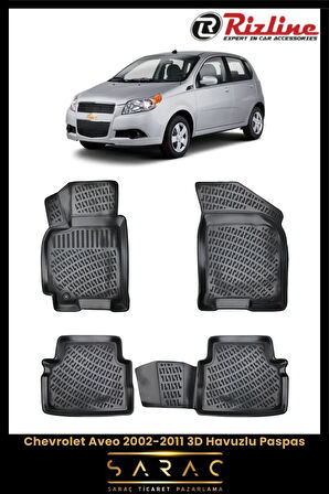 Rizline Chevrolet Aveo 2009 Model 3D Havuzlu Paspas
