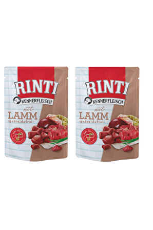 Rinti Pouch Kuzu Etli Köpek Yaş Mama 400 Gr. X 2 Adet