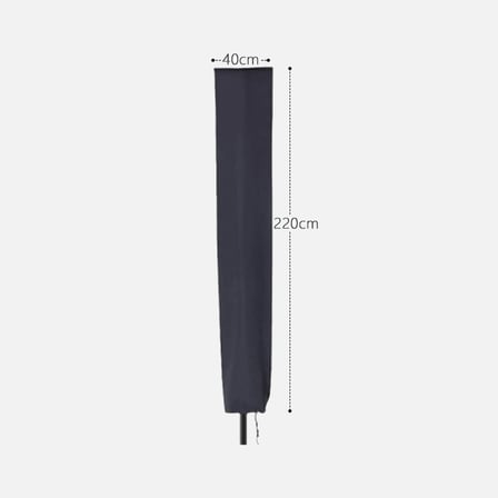 Nano PU Kaplama Şemsiye Koruma Örtüsü 220 cm x 40 cm
