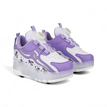 0910 Kız Çocuk Işıklı Tekerlekli Sneaker