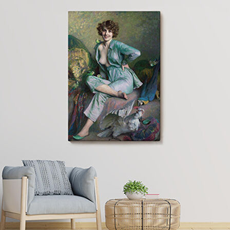 Emile Friant'in Tanıdık Kuşlar İsimli Eseri Duvar Tablosu Familiar Birds-6160