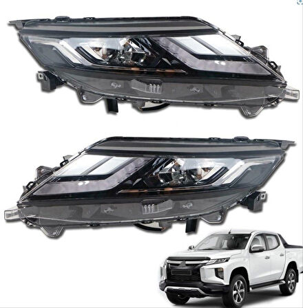 Mitsubishi L200 2019+ Uyumlu Led Far Yükseltme / Halojen Farlı Model  İçin