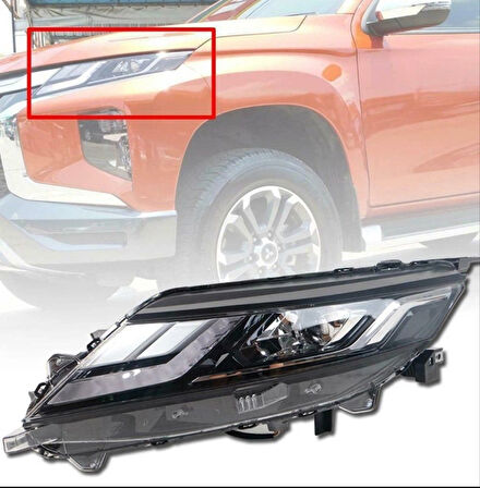 Mitsubishi L200 2019+ Uyumlu Led Far Yükseltme / Halojen Farlı Model  İçin