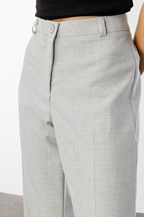  Kadın Yüksek Bel Wide Leg Kumaş Pantolon PANTOLON-004