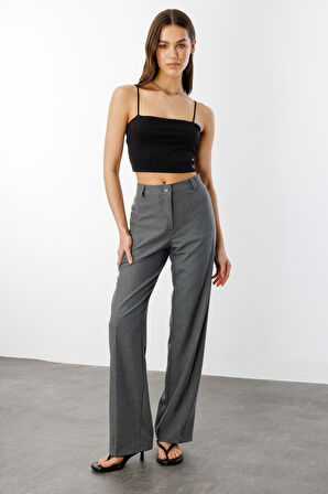  Kadın Yüksek Bel Wide Leg Kumaş Pantolon PANTOLON-004