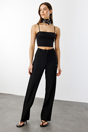  Kadın Yüksek Bel Wide Leg Kumaş Pantolon PANTOLON-004