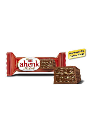 Eti Ahenk Gurme Çikolata Kapli Fındık KremalI Gofret 50 g x 10 Adet