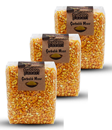 Trabzon Yöresel Ata Tohum Çorbalık Mısır Yarması 3x1 kg