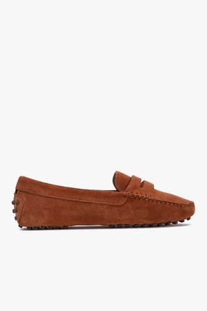 Kadın Hakiki Deri Süet Loafer Ayakkabı