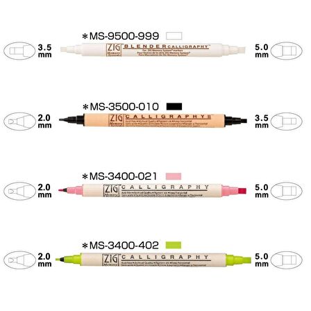 Zig Zig Kaligrafi Başlangıç Seti Italic MSST-01