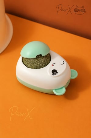 Kedi Oyuncağı Doğal Catnipli Kedi Nanesi Yalama Topu Ayıcıklı Yapışkanlı Kedi Oyuncak