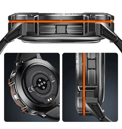 	Harvox X2 Pro Tank Outdoor Çift Kordon Sesli Arama Görüşme Amoled Ekran Profosyonel Akıllı Saat