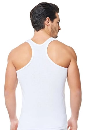 ? Erkek Gri Sporcu Rambo Pamuklu Atlet 6'lı Paket 0118