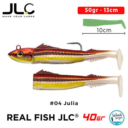 JLC Real Fish 40 Combo Set 50gr 13cm #04 Julia (2+1) Silikon Balık