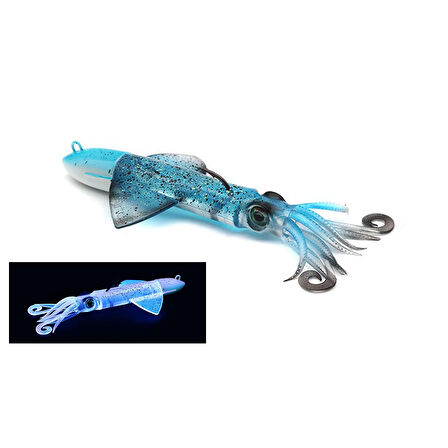 JLC Xipi Evo 10 Set 24gr 11.5cm #03 Blue Glow Silikon Kalamar