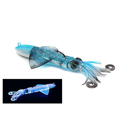 JLC Xipi Evo 40 Set 54gr 11.5cm #03 Blue Glow Silikon Kalamar