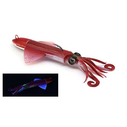JLC Xipi Evo 90 Set 117gr 15.5cm #01 Red Glow Silikon Kalamar
