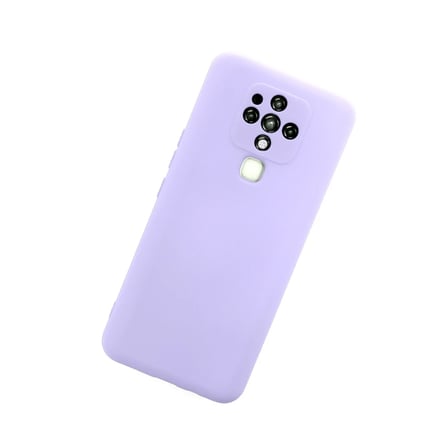Tecno Camon 16 Kılıf Nano içi Kadife Silikon - Lila