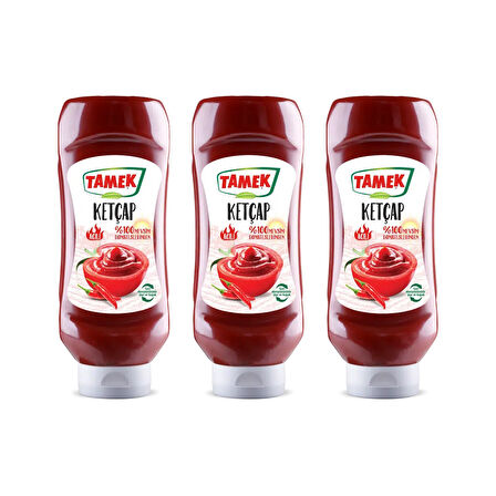 Tamek Ketçap 600 gr Acılı x 3 Adet