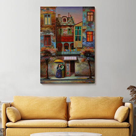 Aşık Çift Kanvas Duvar Tablosu-6179