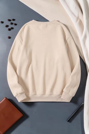 Unisex Cat Purrfect Baskılı Bisiklet Yaka Sweatshirt