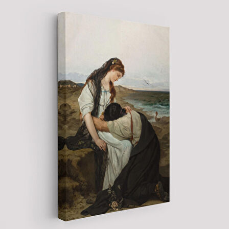 Hanus Knöchel'in Deniz Kıyısında İsimli Eseri Tablosu, On the Seashore -6180