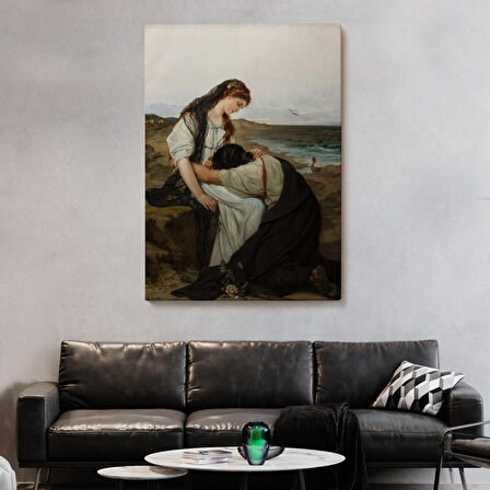 Hanus Knöchel'in Deniz Kıyısında İsimli Eseri Tablosu, On the Seashore -6180