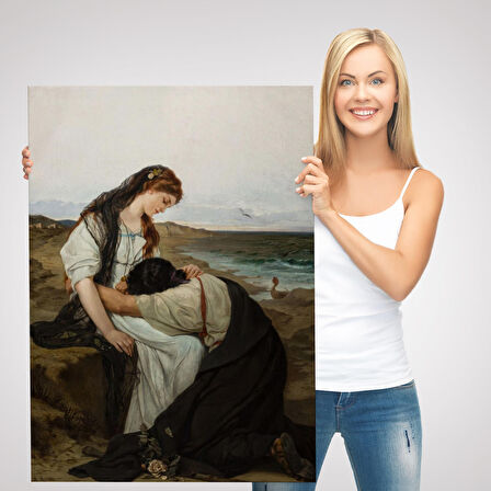 Hanus Knöchel'in Deniz Kıyısında İsimli Eseri Tablosu, On the Seashore -6180