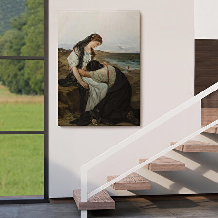 Hanus Knöchel'in Deniz Kıyısında İsimli Eseri Tablosu, On the Seashore -6180