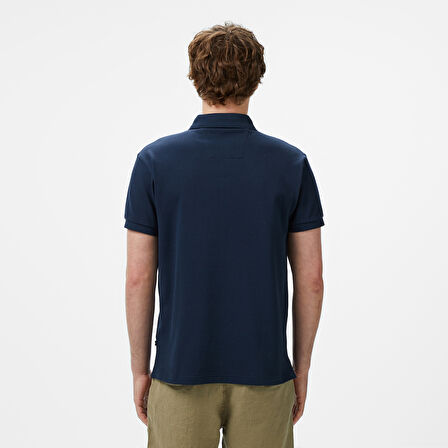 Nautica Erkek Lacivert Classic Fit Polo Yaka T-Shirt
