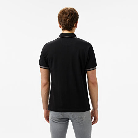 Nautica Erkek Siyah Classic Fit Polo Yaka T-Shirt