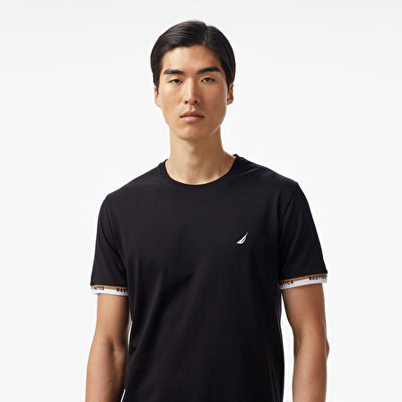 Nautica Erkek Siyah Regular Fit T-Shirt