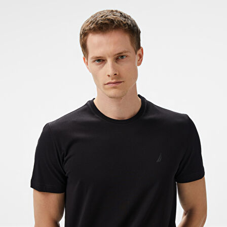Nautica Erkek Siyah Regular Fit T-Shirt