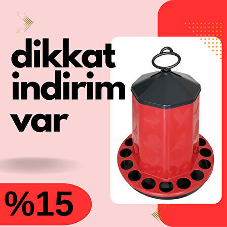 TavPet Köşeli Tavuk Yemliği Askılı Üstten Dolum 13-15 Kg