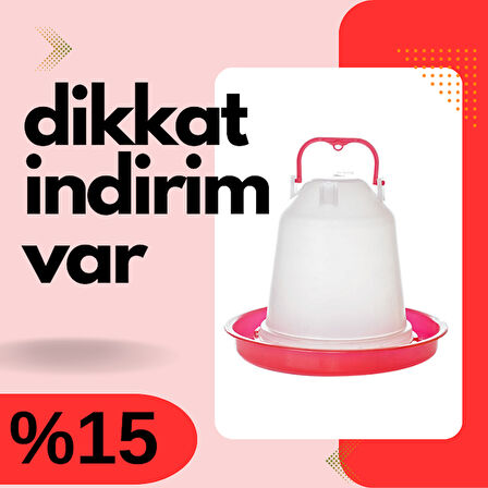 TavPet Plastik Şeffaf Eko Civciv Yemliği Askılı 2,5 Kg.