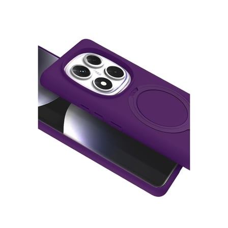 Xiaomi Redmi Note 14 Pro 5G Regal Magsafe Standlı Kapak - Derin Mor
