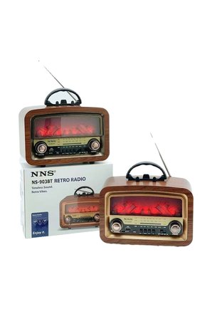 NNS NS-903BT Şömine Efektli Nostaljik Radyo (Bluetooth ve USB Bağlantılı)